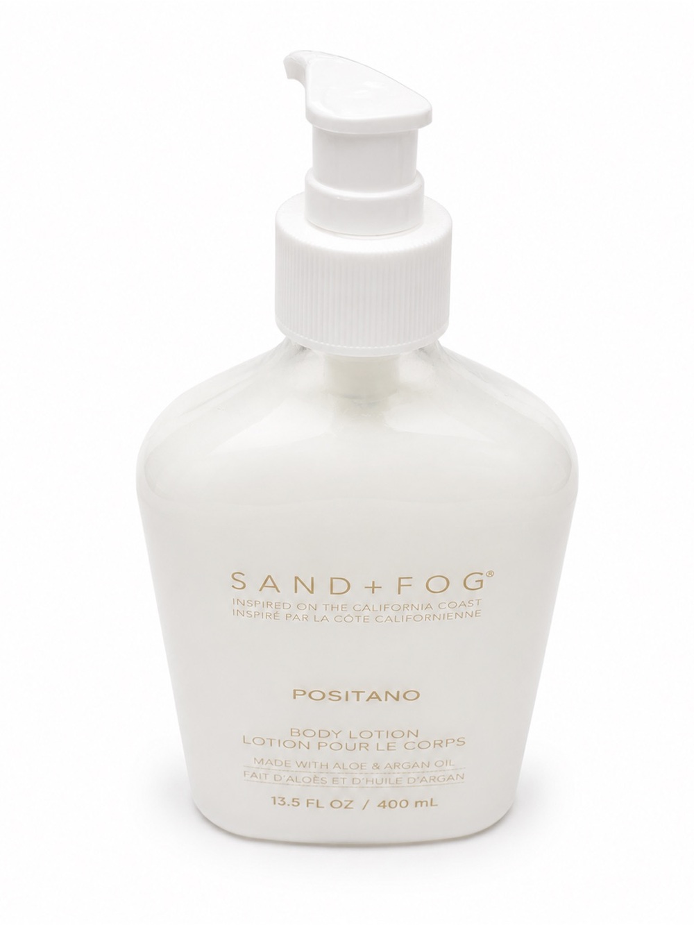 Sand + Fog Positano White Body Lotion — Lightweight Hydrating Moisturizer